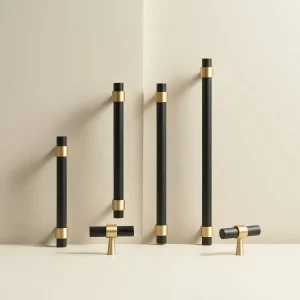 Handle CH016A | Black + Brass