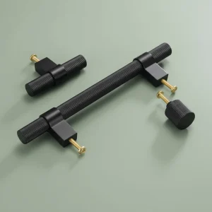 Handle 3138 | Ribbed | Black